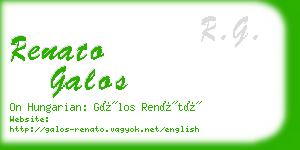 renato galos business card